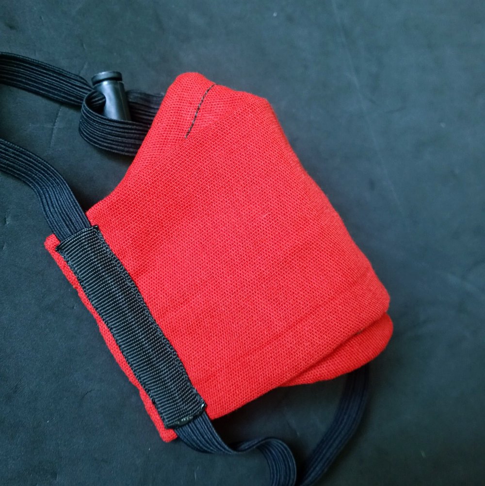 Red Woven Cotton Mask/Filter Holder