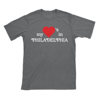My Heart's in Philadelphia - Grey T-Shirt 