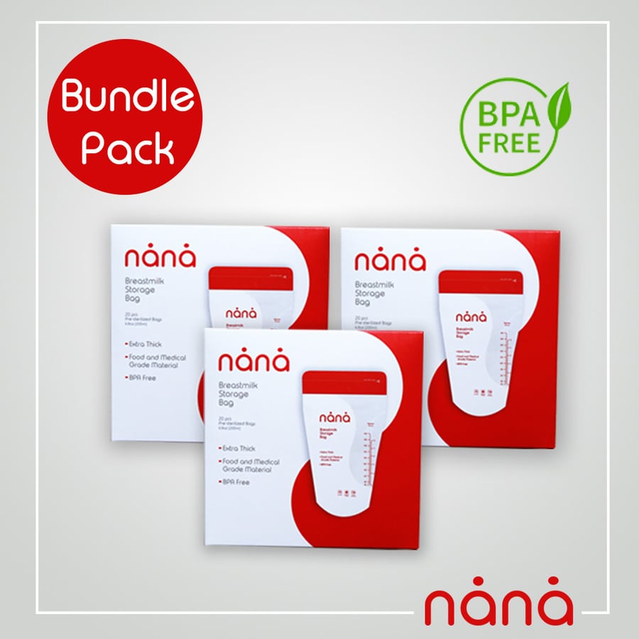 Image of Nana Breastmilk Storage Bags - Bundle of 3 Boxes