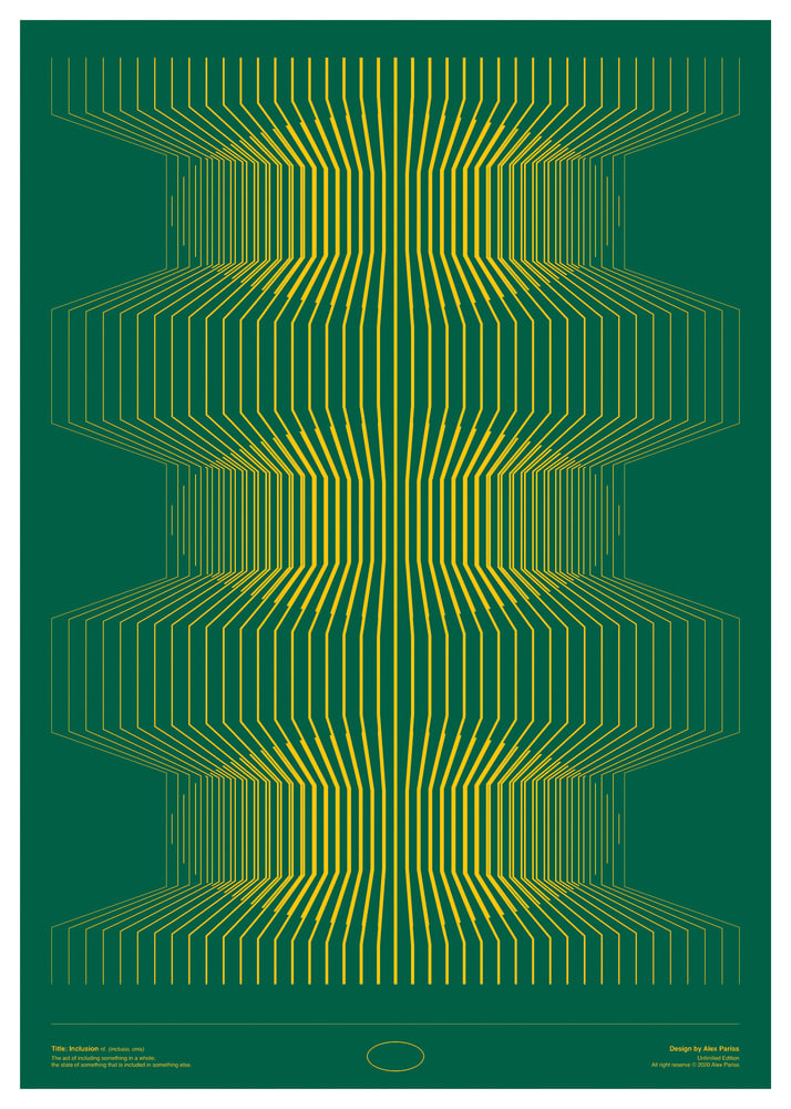 Image of Art Print "INCLUSION" (green)