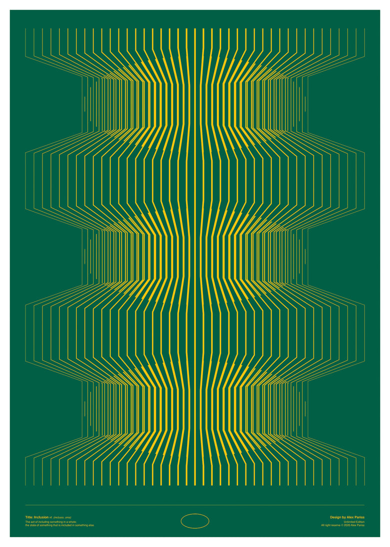 Image of Art Print "INCLUSION" (green)