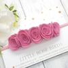 CHOOSE YOUR COLOUR - 5 Medium Rose Flower Crown - Choice of 52 Colours
