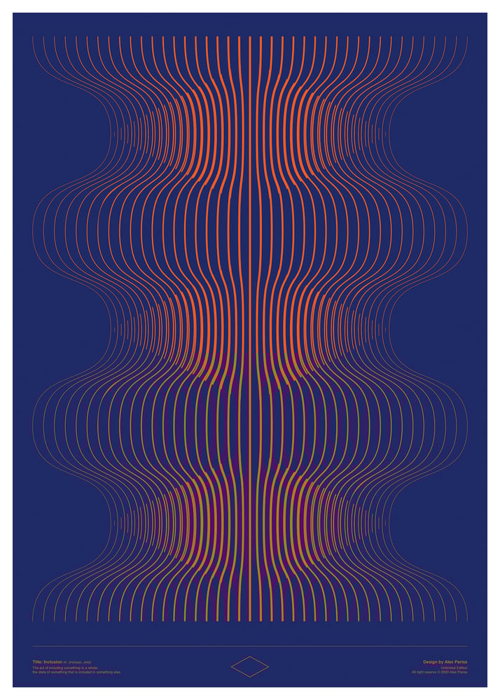 Image of Art Print "INCLUSION" (purple)