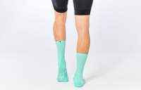 Image 2 of FINGERSCROSSED Classic Cycling Socks CELESTE