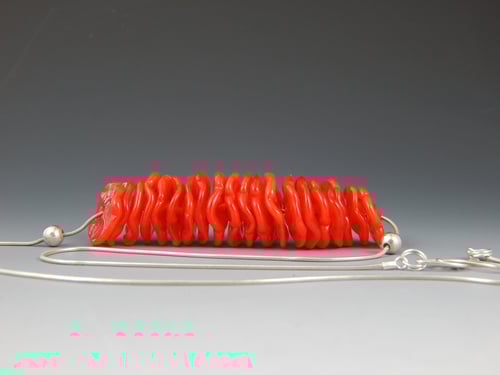 Image of Artisan Glass • Ruffled Disk Necklace