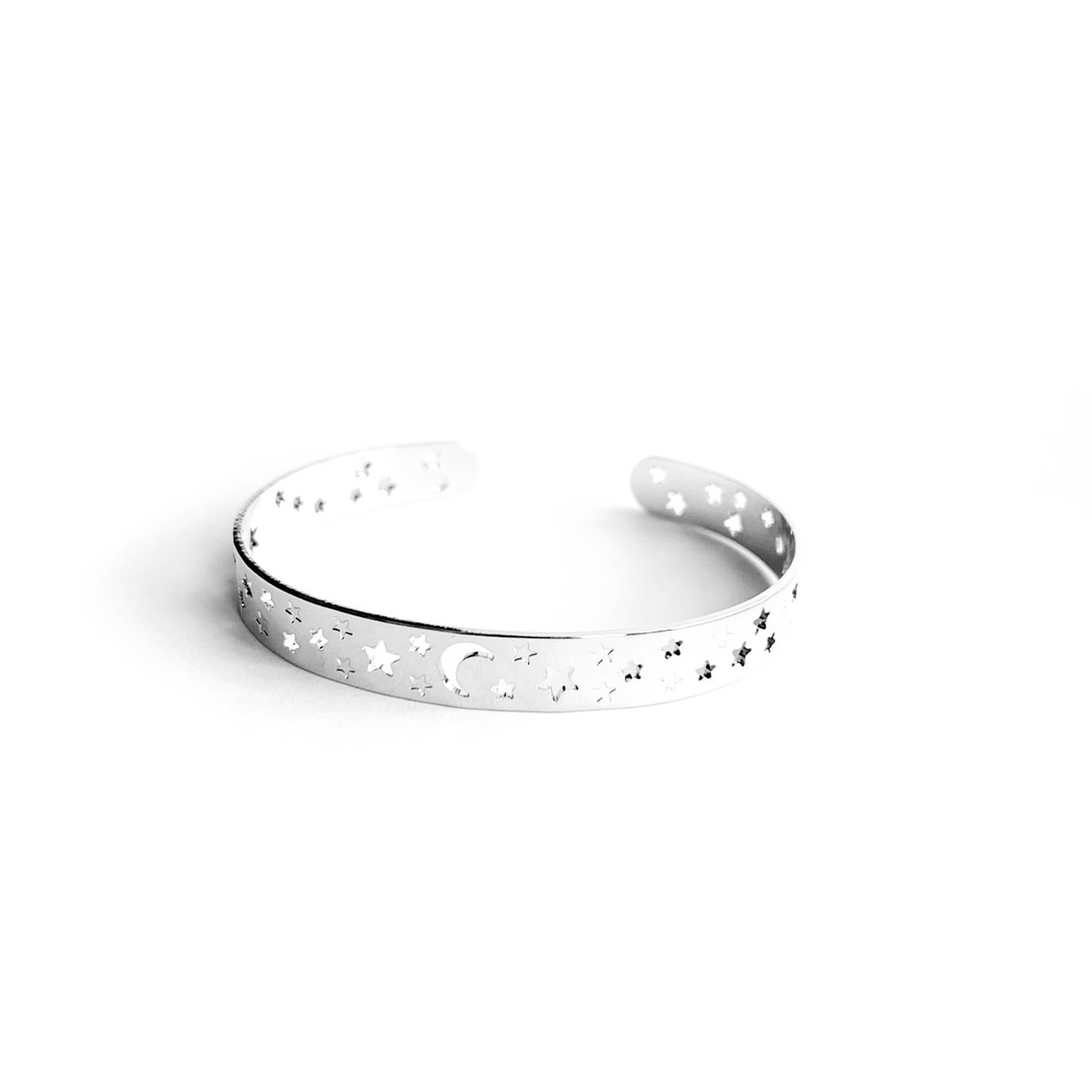 Moon and Stars cuff bracelet ☽ ShopMoonChild