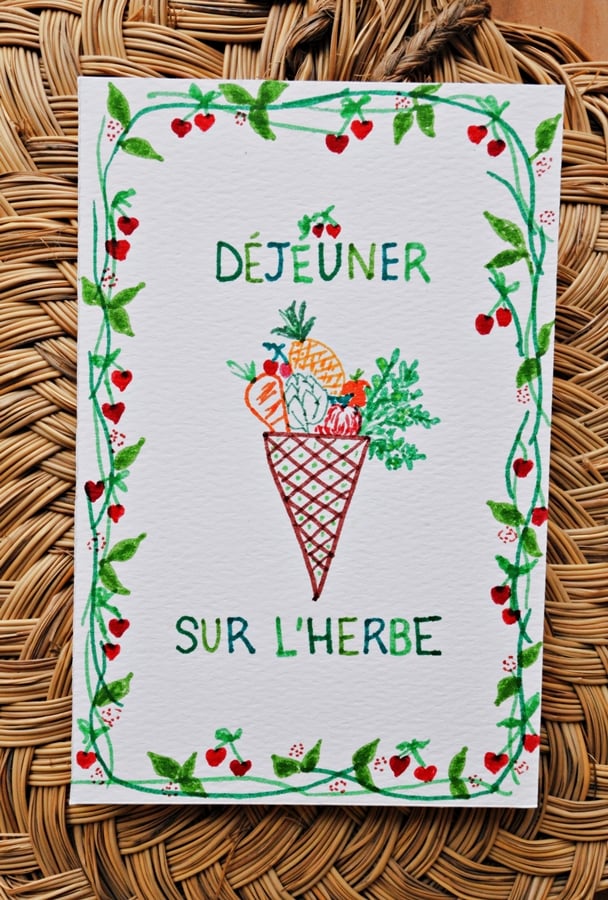 Image of CARD "DÉJEÛNER SUR L'HERBE"