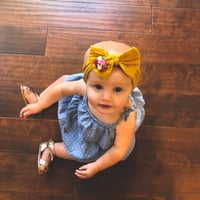 Image 1 of Rosette Stretchy Bow 