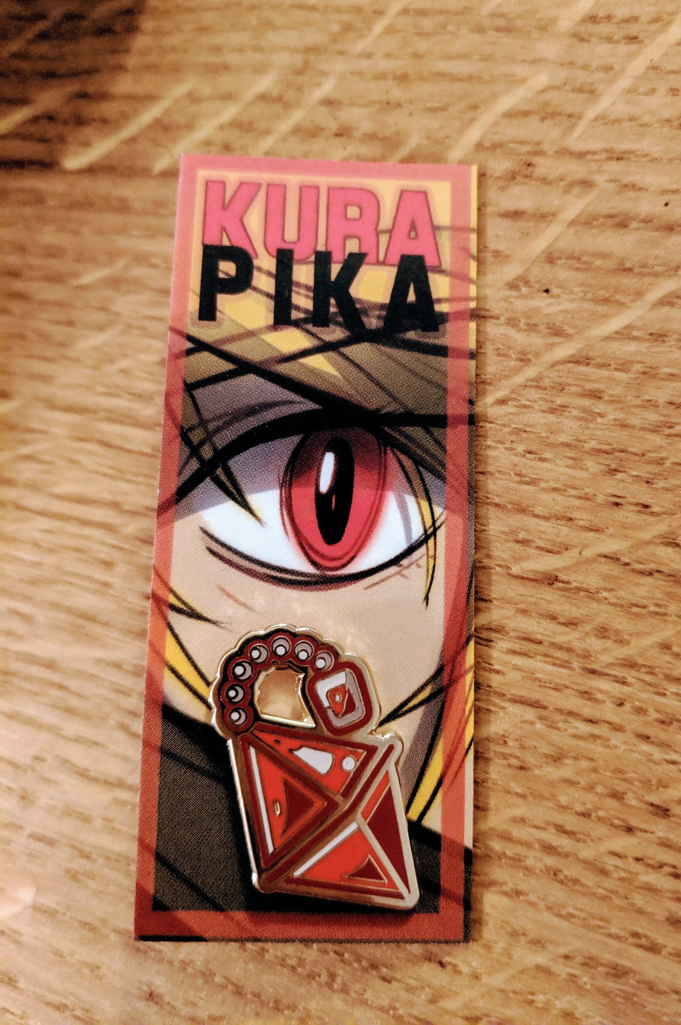 Image of Kurapika Earring 1" Hard Enamel Pin