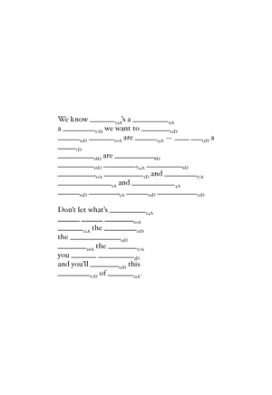 Image of and we will