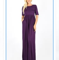 Kate Dark Purple Maxi Dress