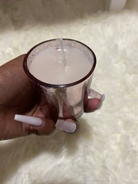 Peppermint scented candle