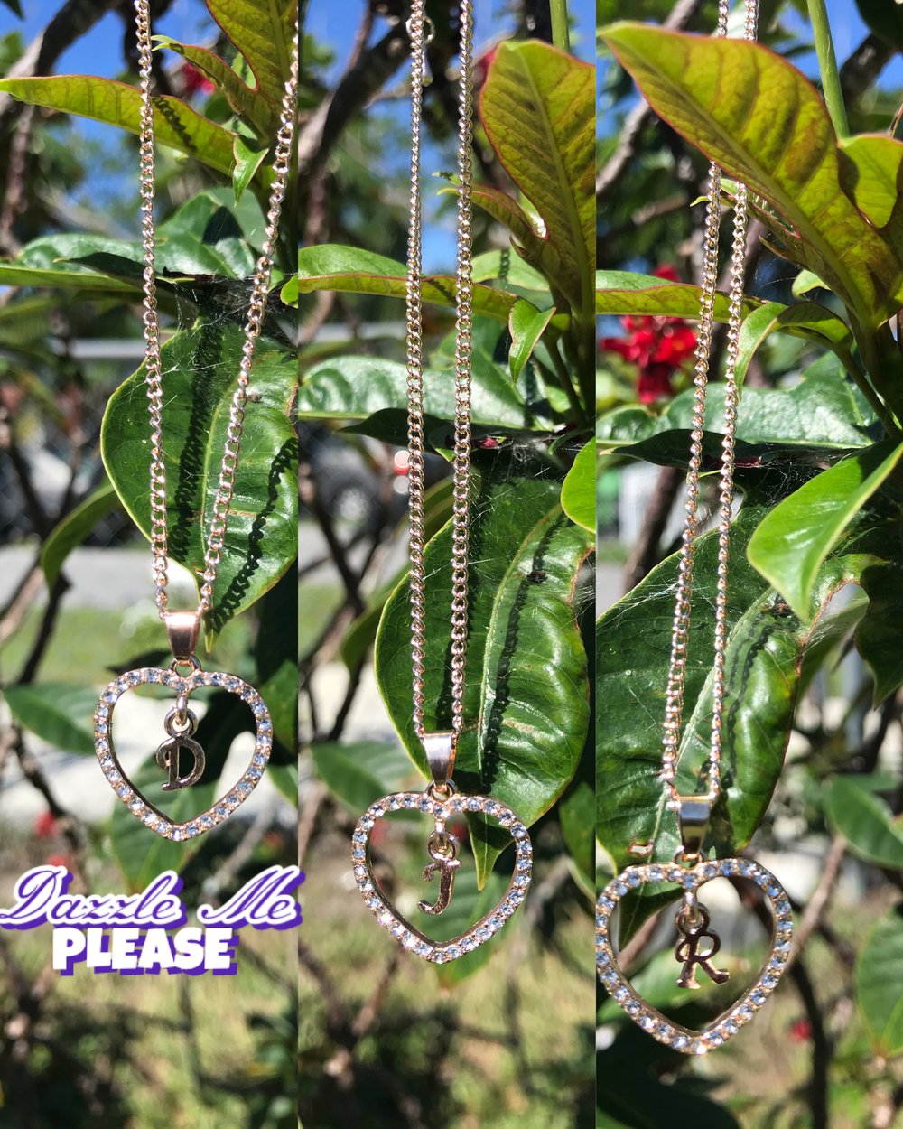 Image of “I Heart U” Initial Necklace