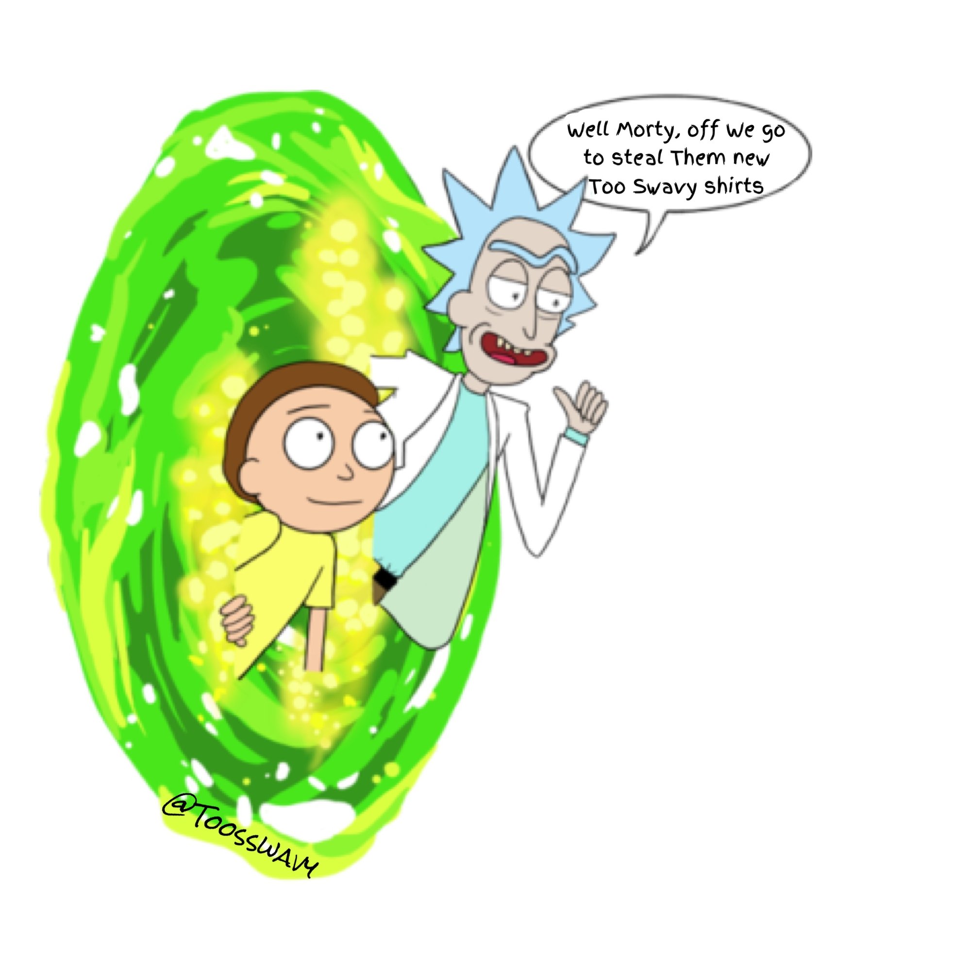 Image of Rick & Morty Swavy Sticker