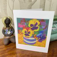 ‘Pansies’ card