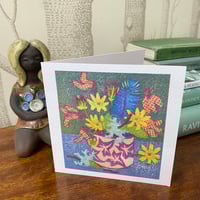 ‘Celandines & Lichen’ card