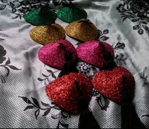 Image of Heart Nipple Tassels/Pasties