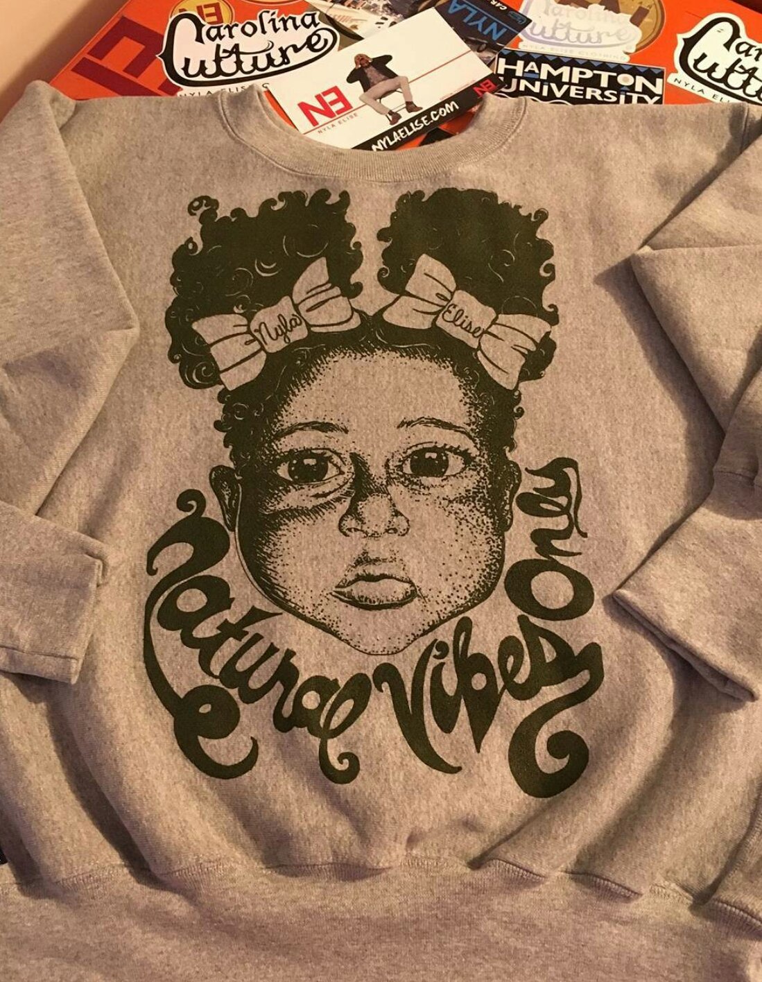 Image of Natural Vibes Only (Crew neck) Grey