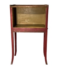 Image 5 of Red Chinoiserie Side Table