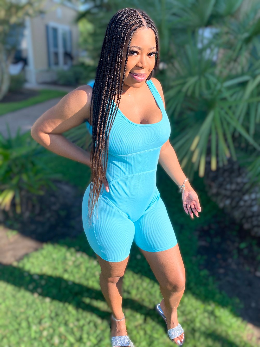 Lounge Romper Blue