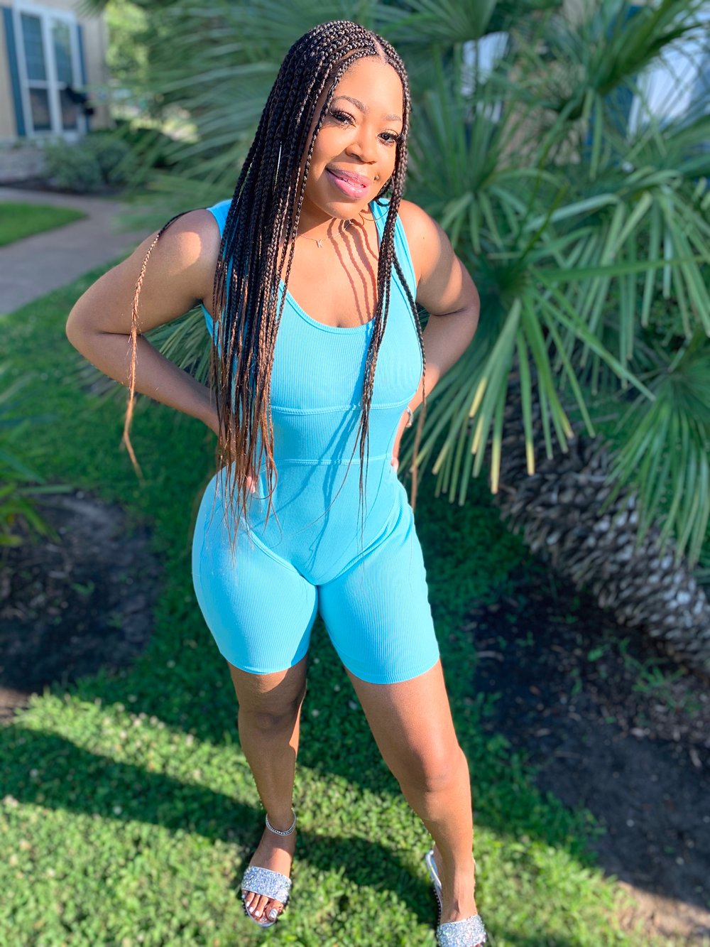 Lounge Romper Blue
