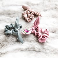 Image 3 of Rosette Satin Scrunchie 