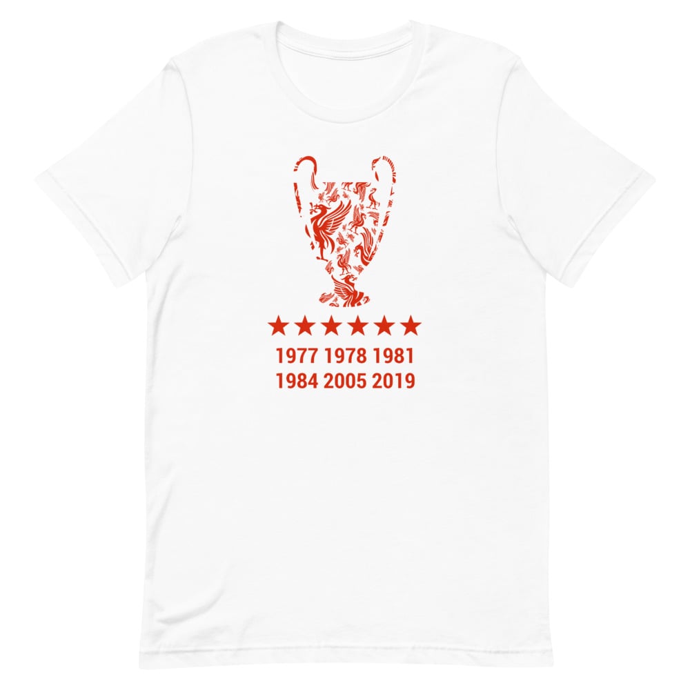 Liverpool six times t shirt Clearance