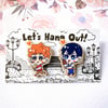 Let's Hang Out! Wooden Pins