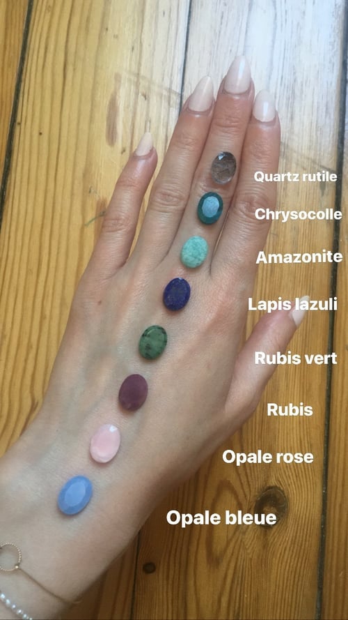 Image of Bague Ulla opale rose