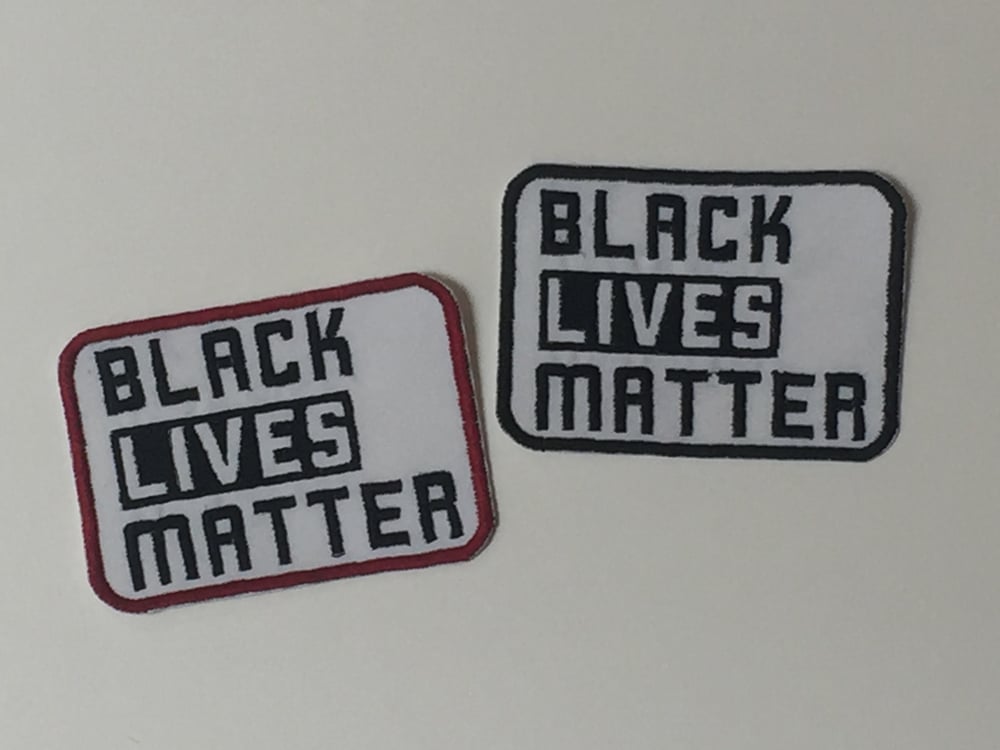 Image of Black Lives Matter Text Iron on Patch