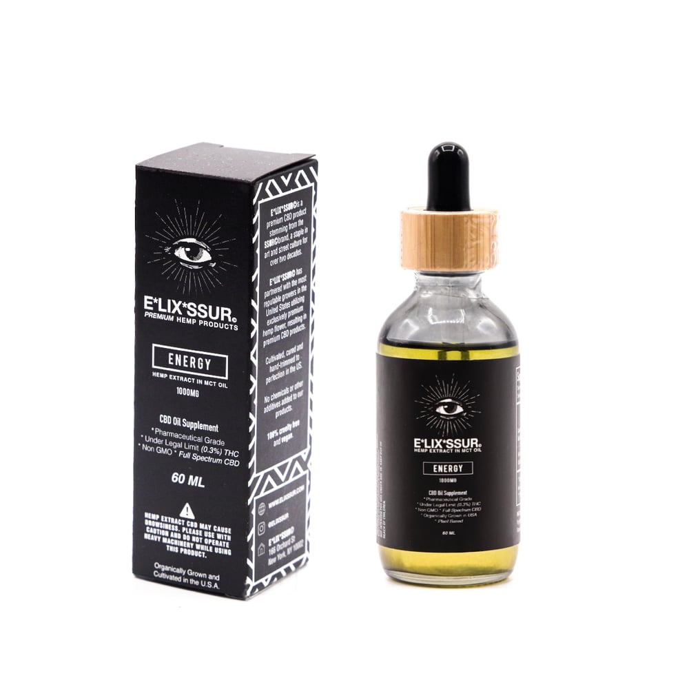 Image of ELIXSSUR [ENERGY] PREMIUM HEMP EXTRACT IN MCT OIL