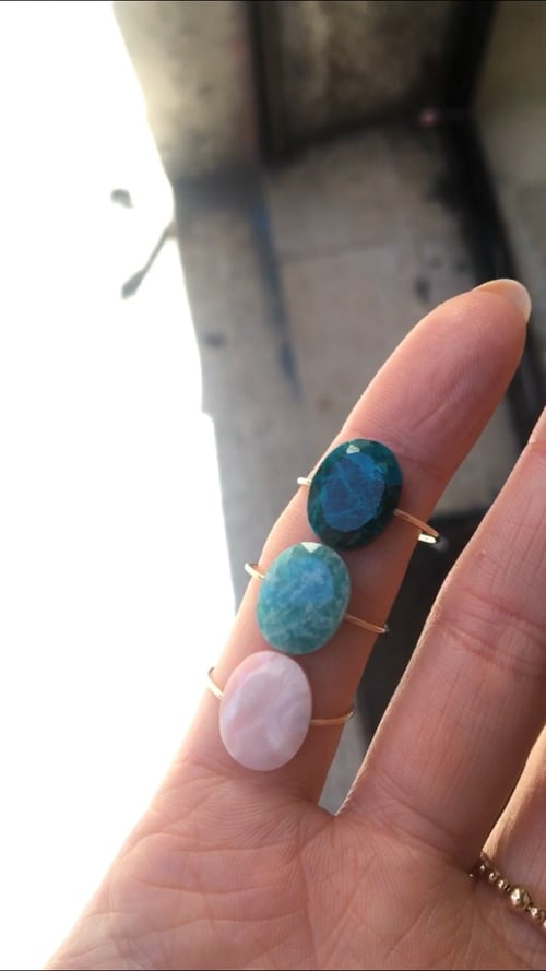 Image of Bague Ulla amazonite