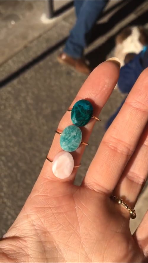 Image of Bague Ulla amazonite