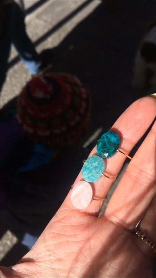 Image of Bague Ulla amazonite