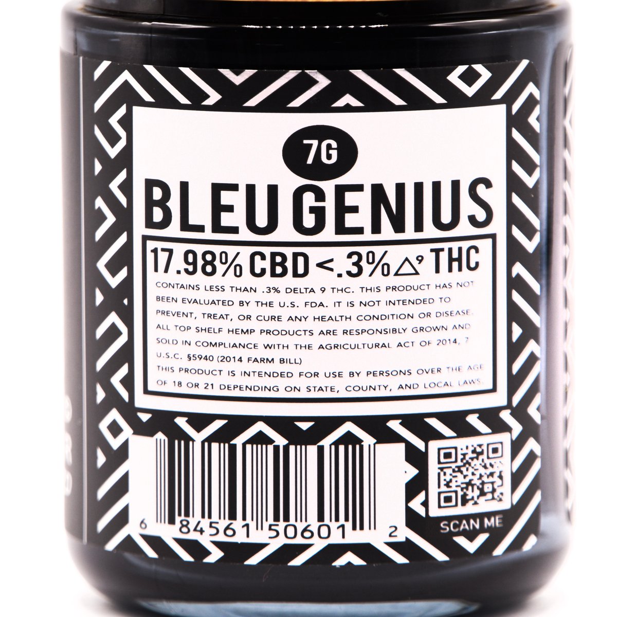 Image of ELIXSSUR [BLEU GENIUS] STRAIN PREMIUM CBD FLOWER JAR