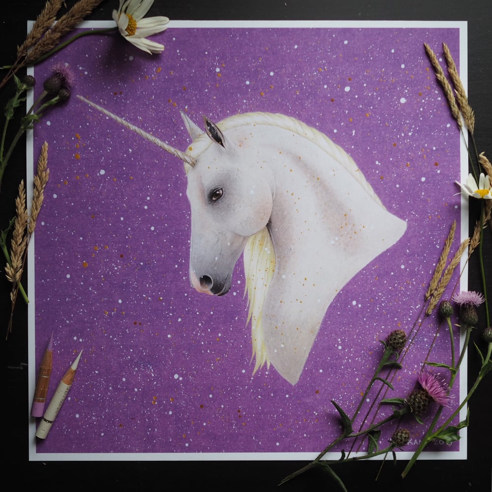 Image of 1985 Ridley Scott’s Legend Unicorn Fine Art Print