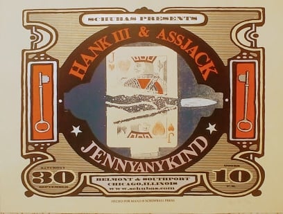 Image of Hank III & Assjack poster