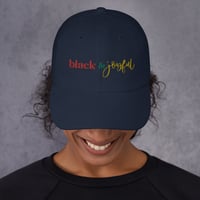 Black & Joyful Dad hat