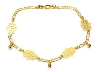 Image 1 of Hollow hamsa anklet 