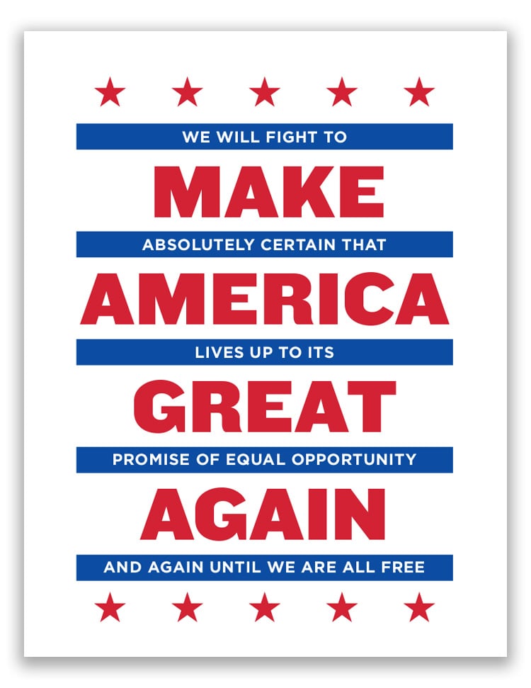 Make American Great Again Poster | Blount Objects