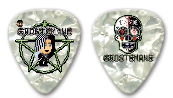 Image of Ghostemane / I'm Fine Sugar Skull (Limited Edition) Double-Sided  Guitar Pick