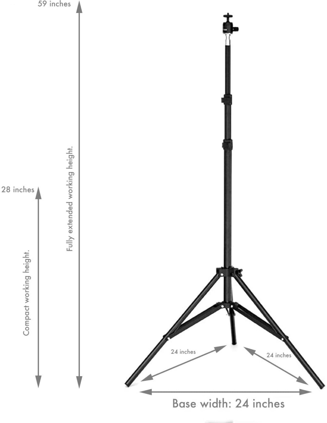 Reflexed Tripod  (use with IR Thermometer)