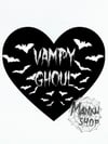 Vampy Ghoul Heart Pin