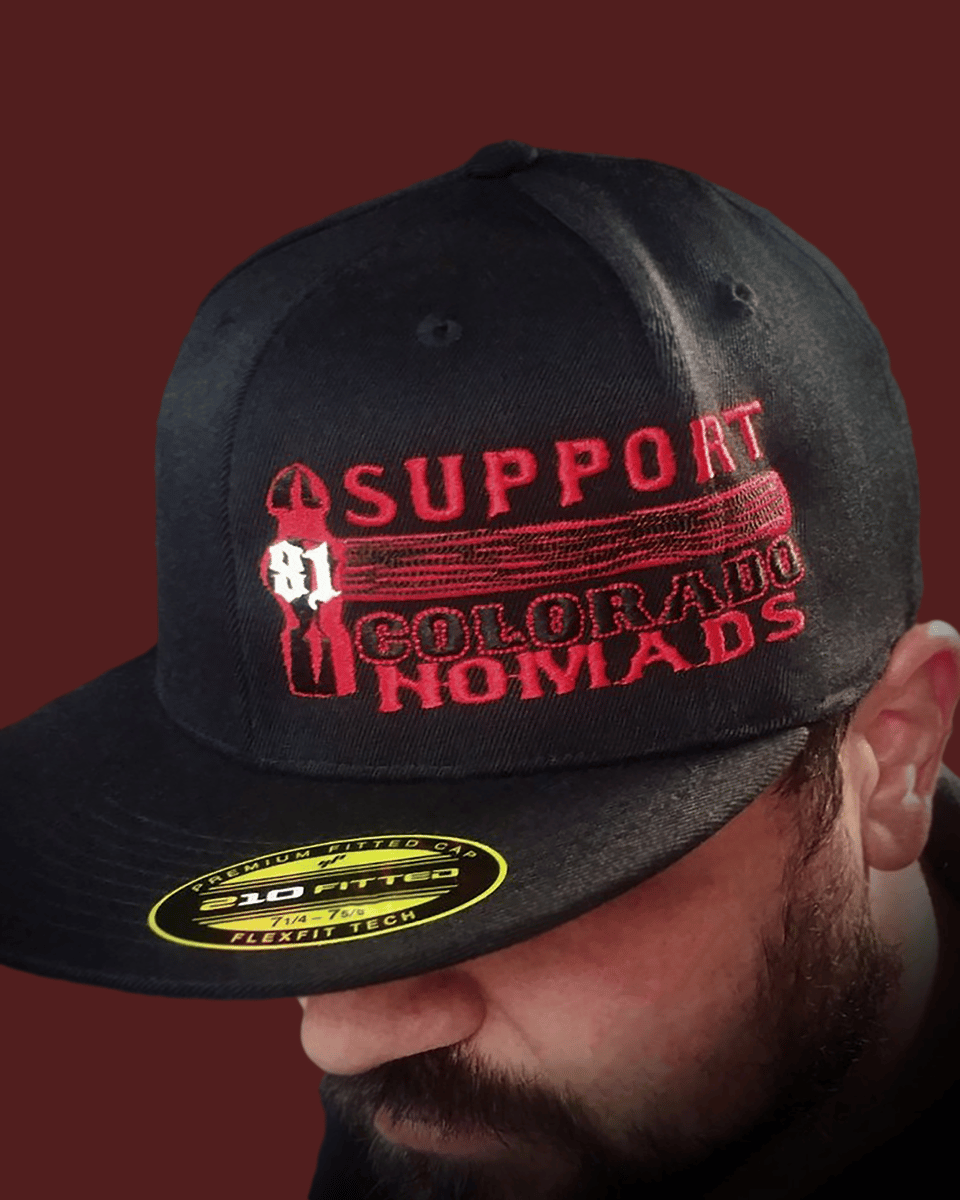 Baseball Cap [fitted] | RED & WHITE COLORADO NOMADS