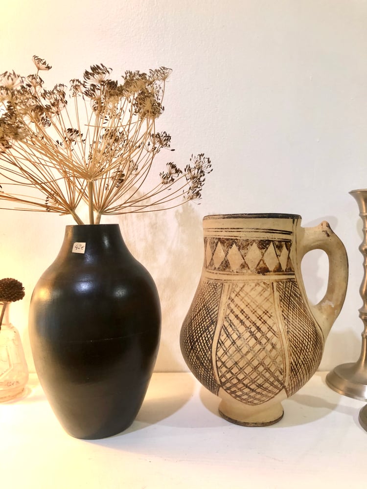 Image of Vase bois noir
