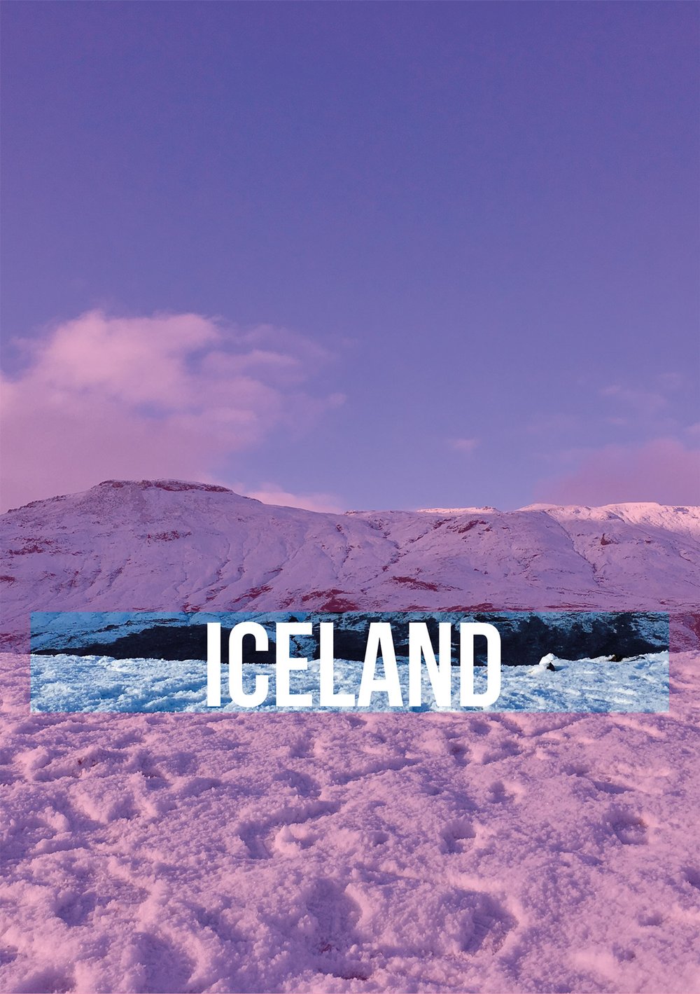 Iceland Pink and Blue