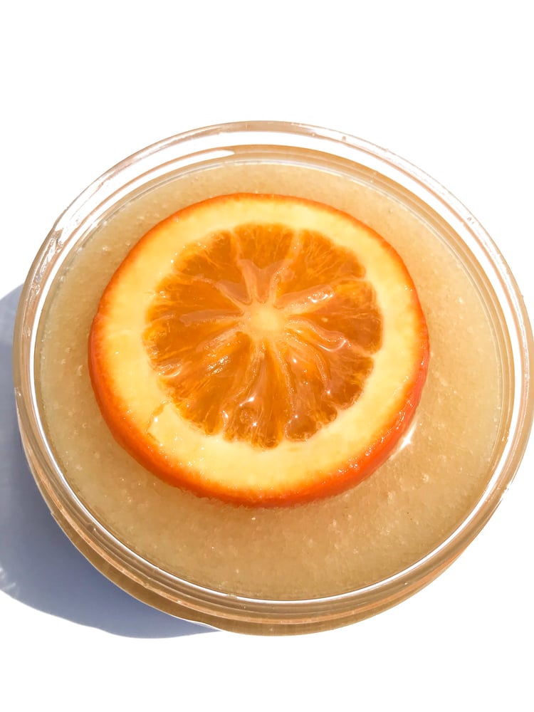 Image of HEALIXER  SWEET ORANGE + LUSH LEMONGRASS  BODY POLISHER  8 oz