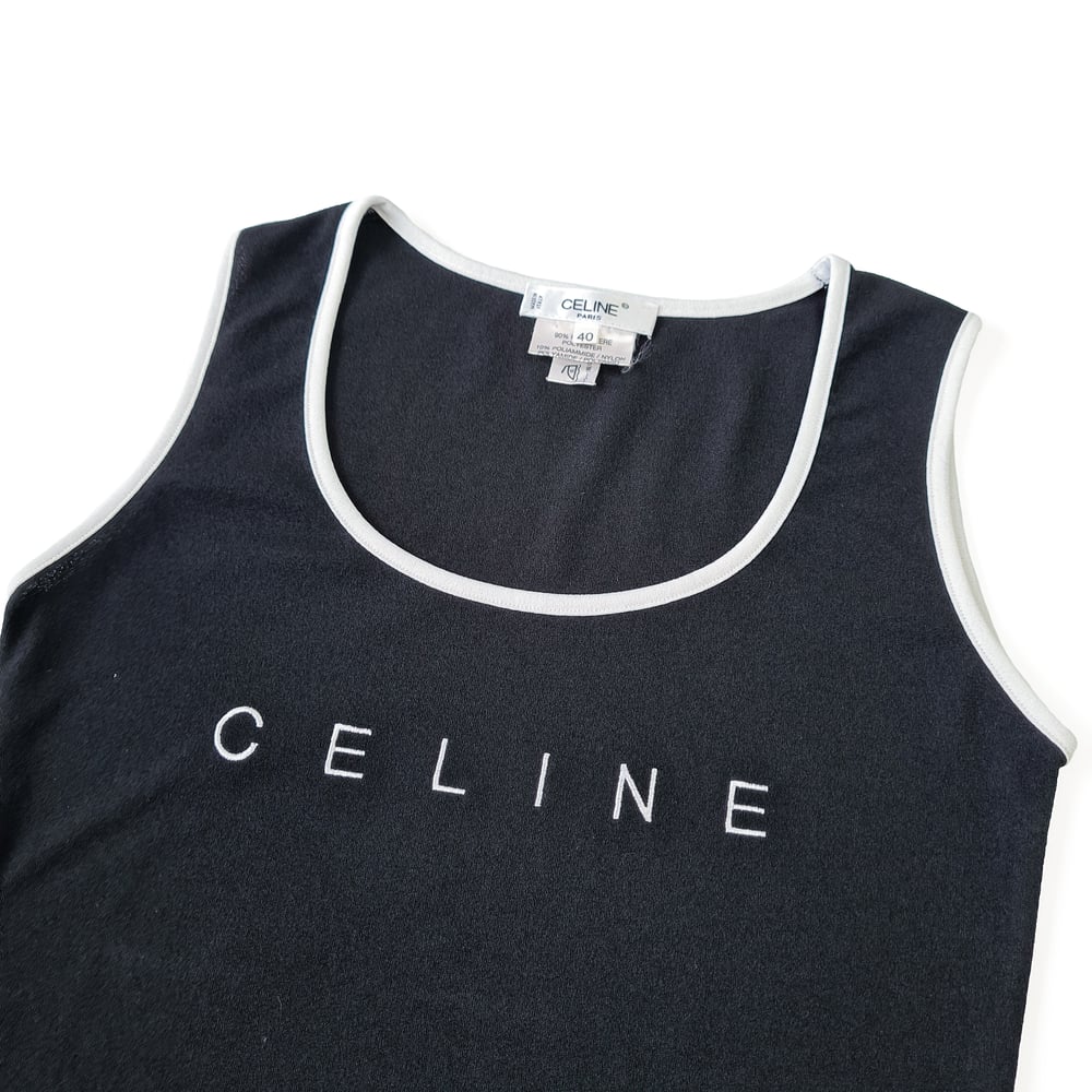 Image of Celine Logo Tank Top