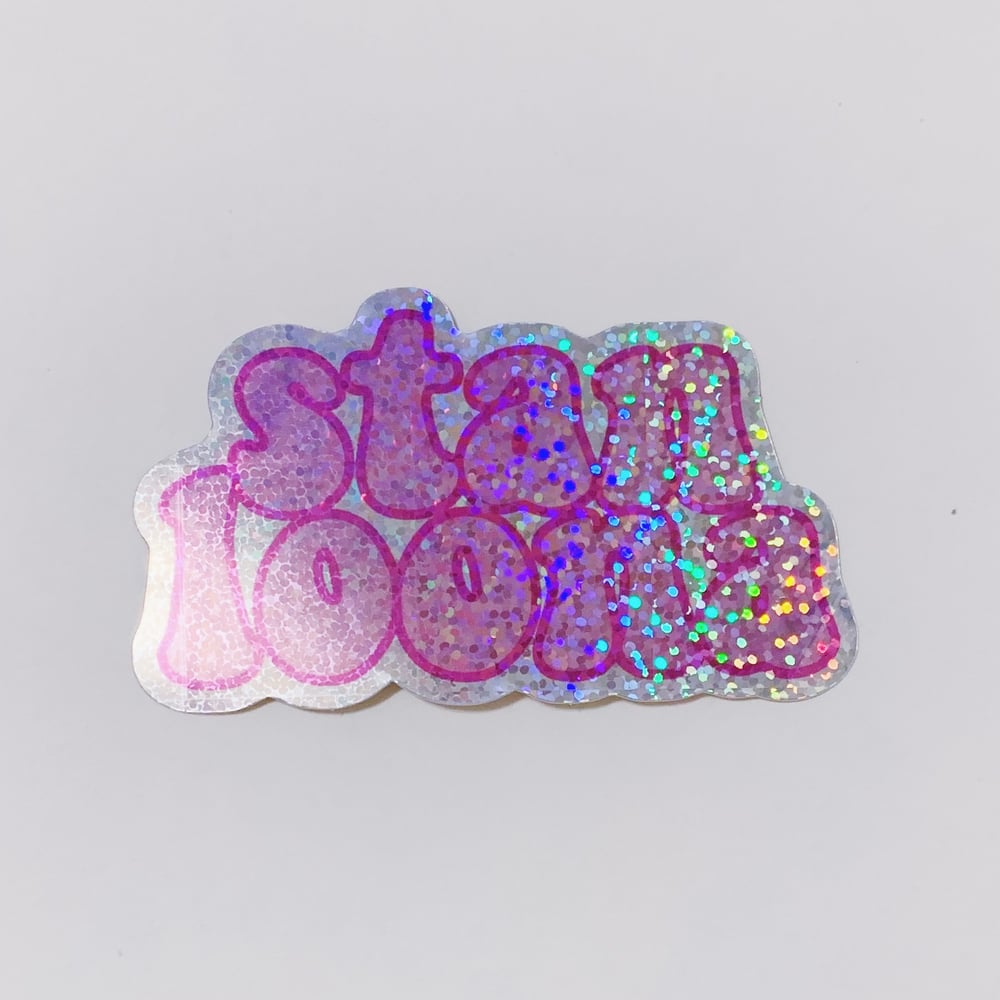 ‘stan loona’ 70’s Inspired Holo Glitter Sticker