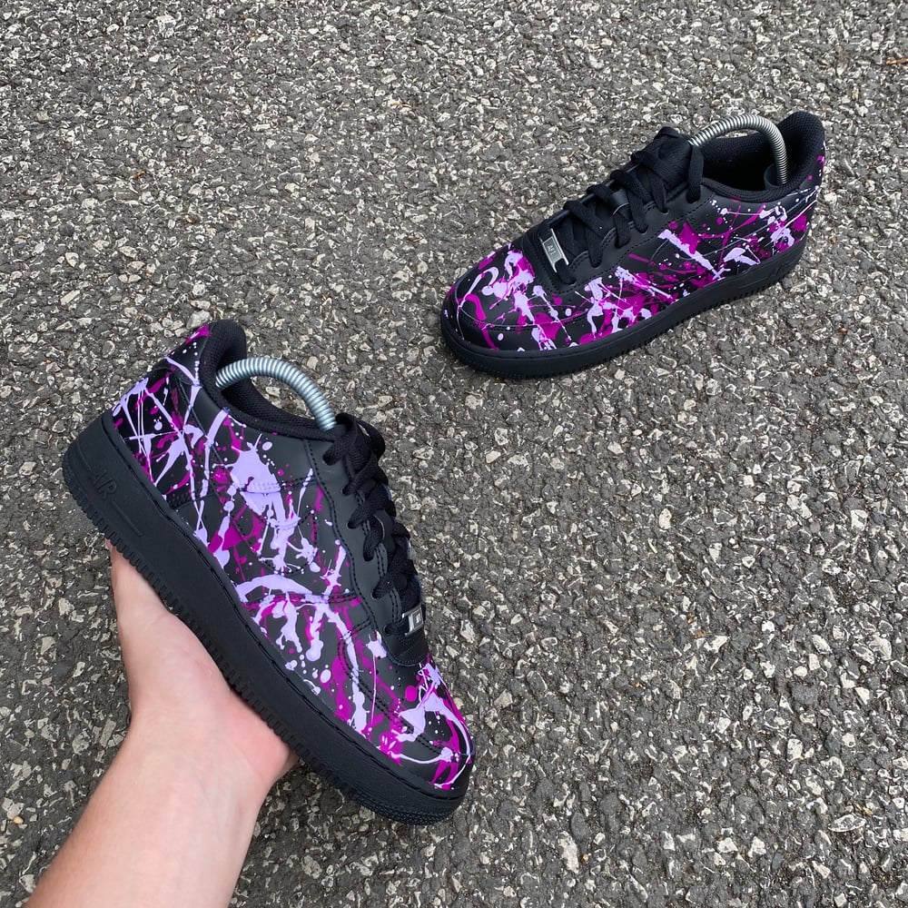 Image of Nike AF1 Black - Purple Punch